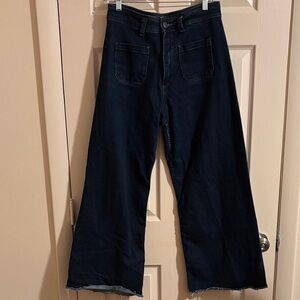 Zara Dark Blue Flare Jeans